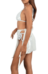 Sienna Luxe Sequin Embroidery Sarong - Oceanus Swimwear