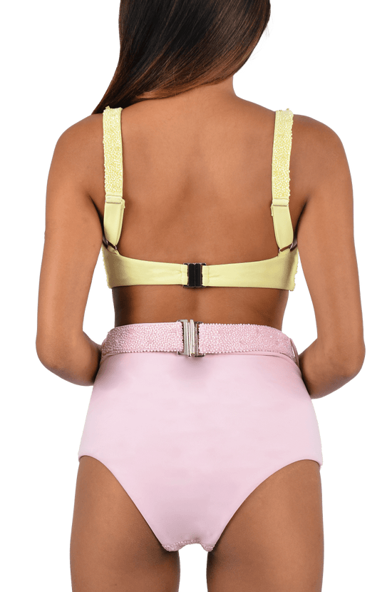 Heidi Hand Beaded Bikini Bottom - Oceanus Swimwear