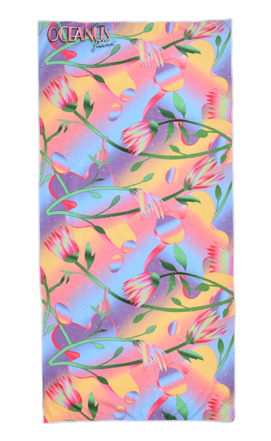 Flower Print Towel