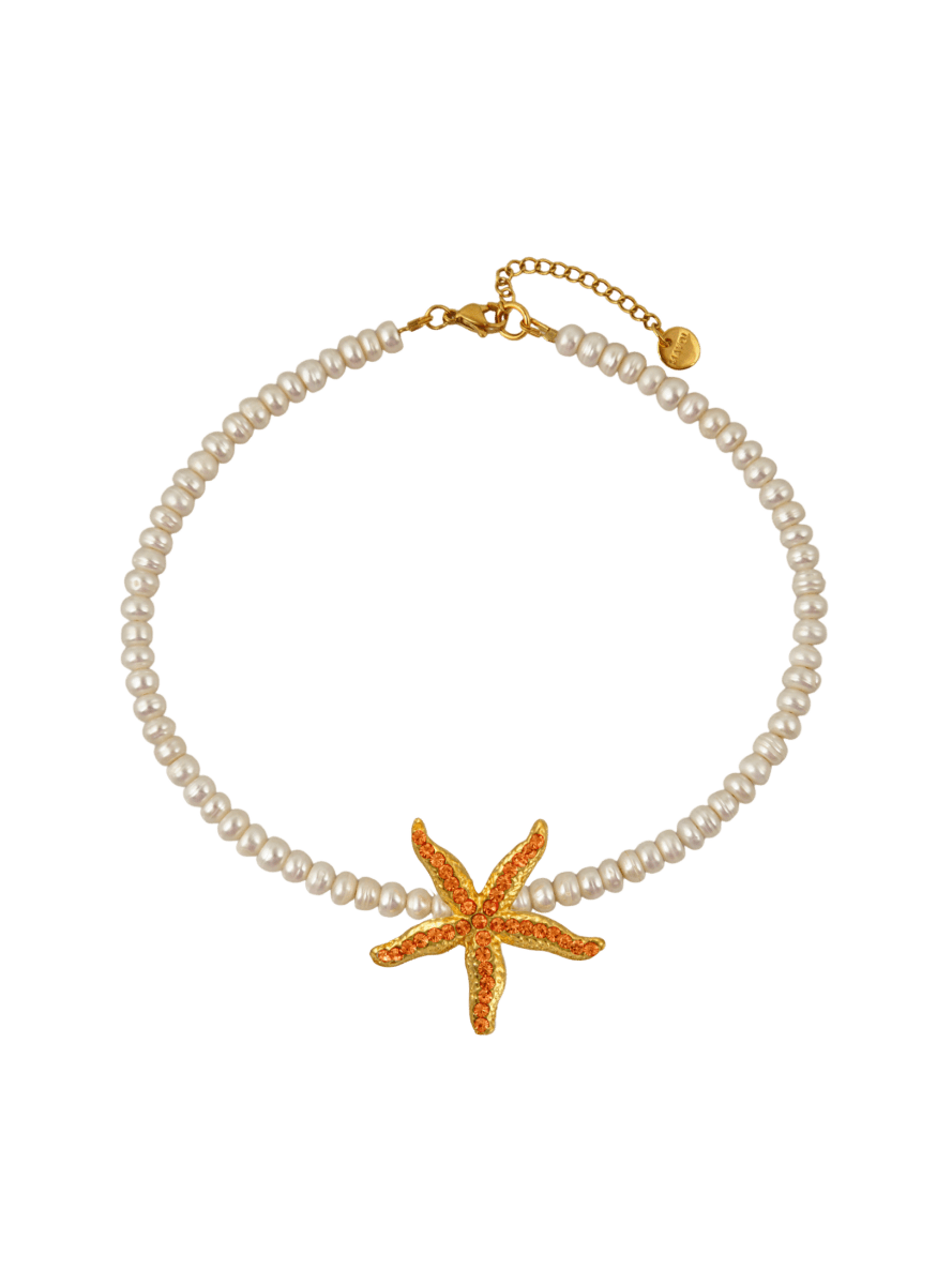 Marina's Starfish Pearl Necklace