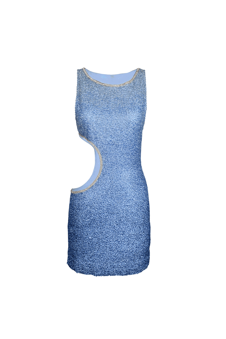 Athena Navy Cut-Out Beaded Mini Dress – Daphne x Oceanus