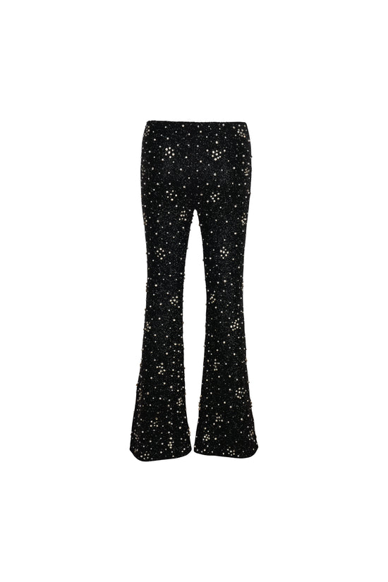 Calista Black Co-ord Beaded Trousers - Daphne x Oceanus