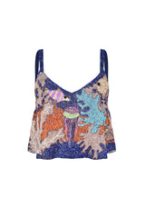 Fish Hand Beaded Top Multi Color - Oceanus Swimwear