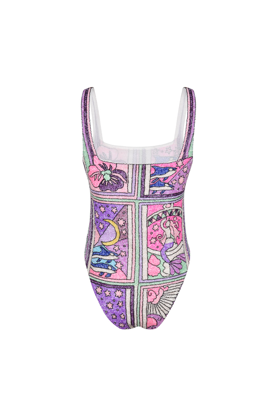 Talia Hand Beaded Multi-Coloured Crystal Swimsuit