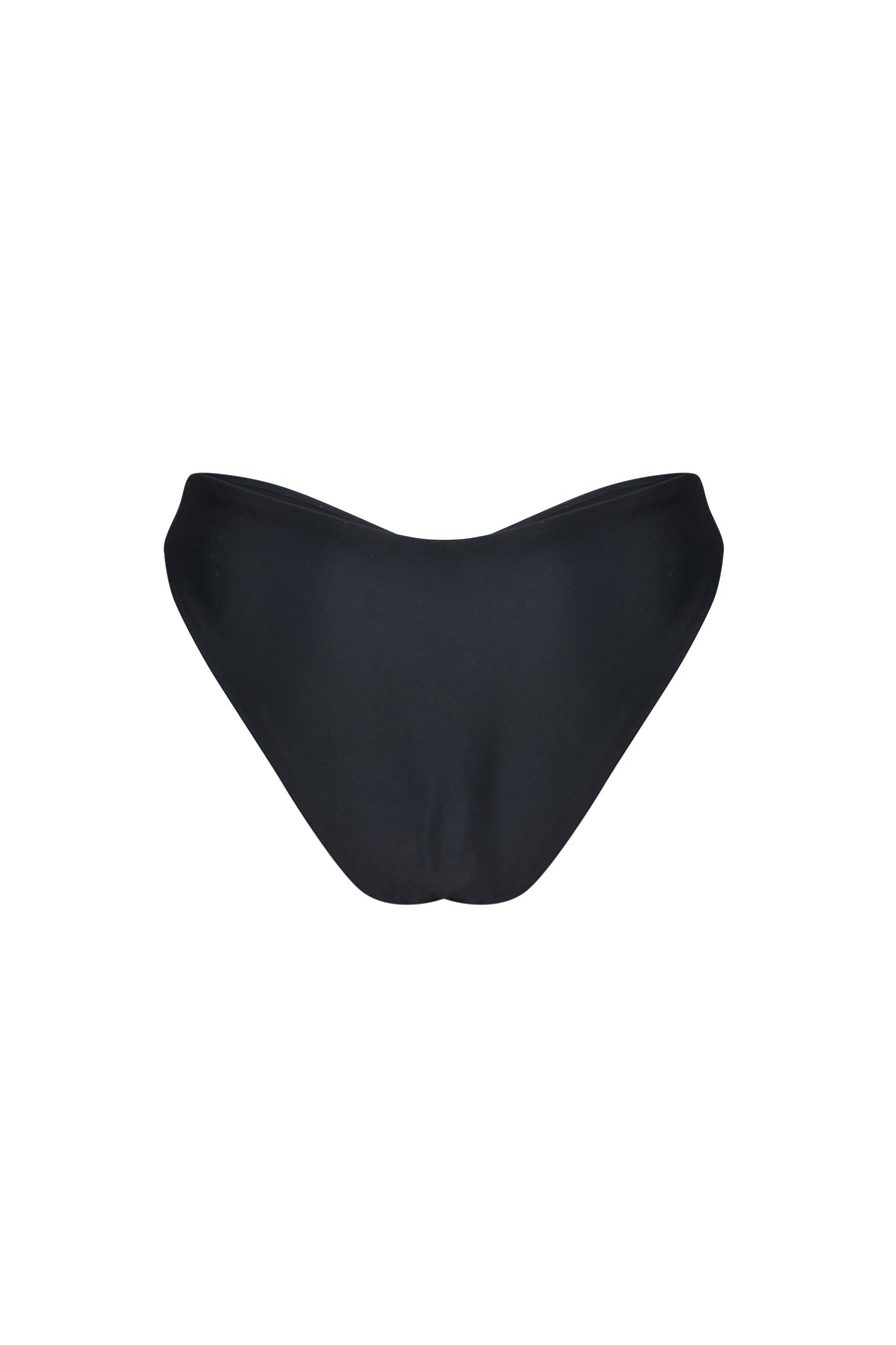 Marissa Hand Embroidered Luxe Bikini Bottom Black