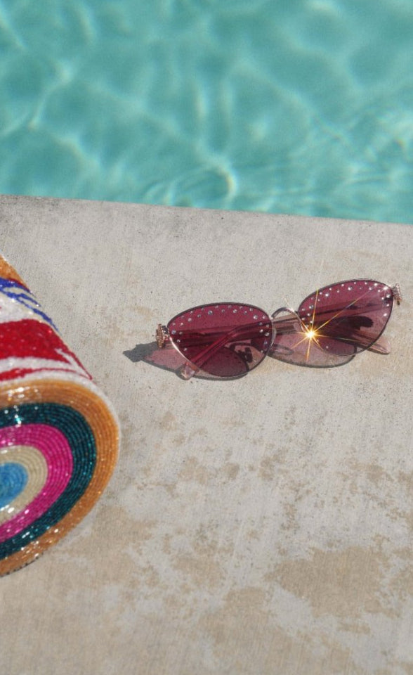 Oceanus x SOJOS Darling Sunglasses Pink