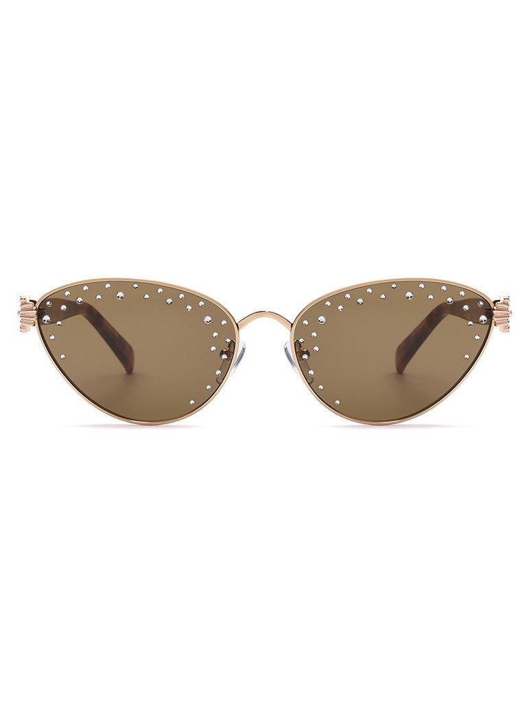 Oceanus x SOJOS Darling Sunglasses Brown - Oceanus Swimwear