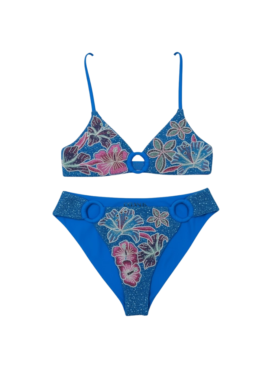 Blue blossom Bikini Bottom