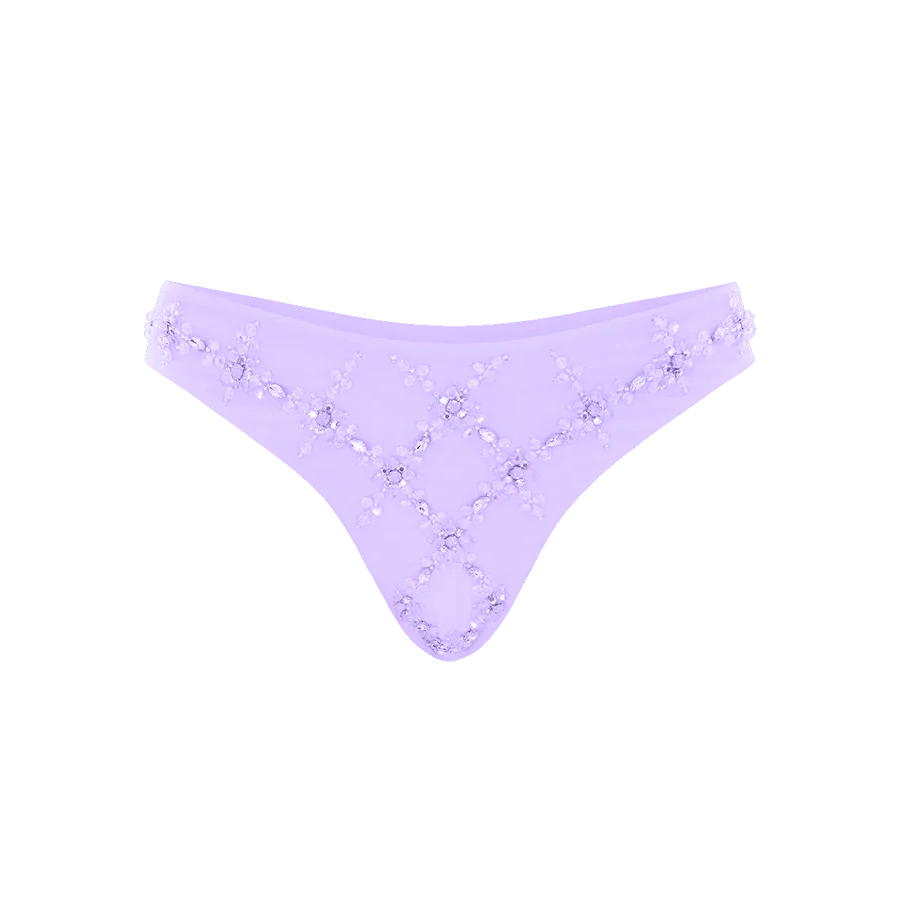 Rose Flattering Bikini Bottoms in Lilac