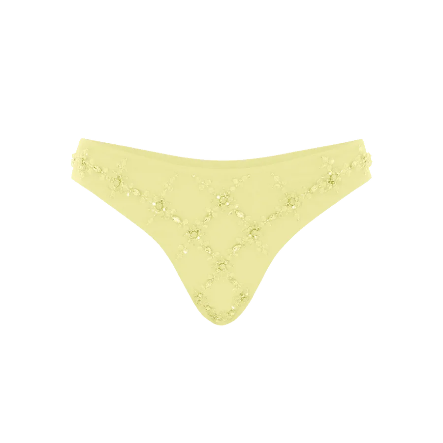 Rose Flattering Bikini Bottoms in yellow