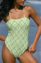 Calliope Thin Straps One Piece Swimsuit - Oceanus Swimwear