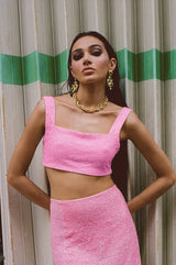 Marie Hand Beaded Premium Co - Ord Mini Skirt - Oceanus Swimwear
