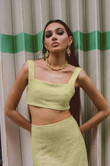 Marie Hand Beaded Premium Co - Ord Mini Skirt - Oceanus Swimwear