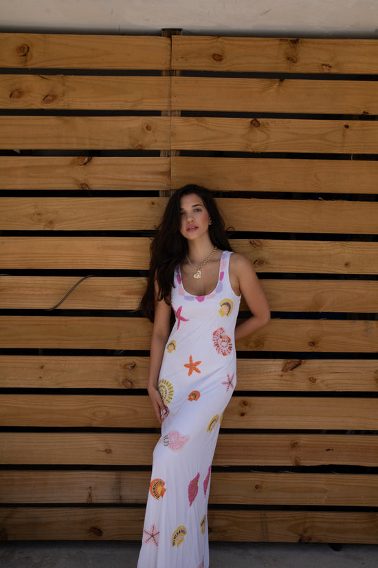 New York Bold Strapped Maxi Dress