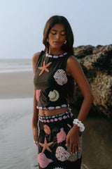 New York Skirt in Black - Oceanus Swimwear