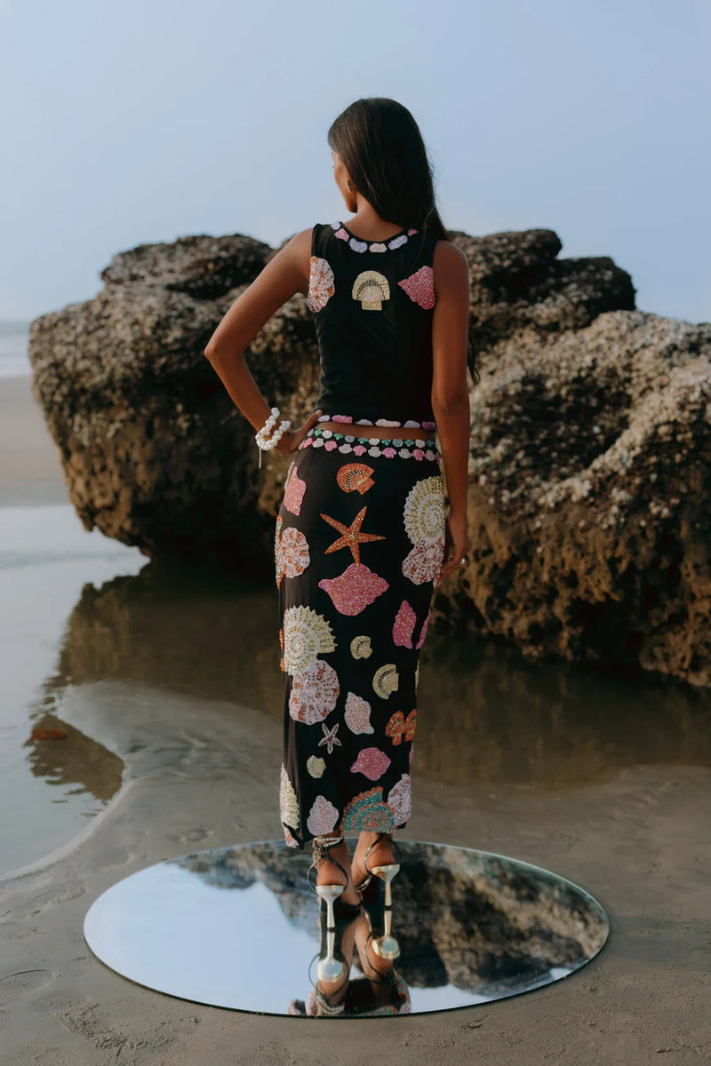 New York Skirt in Black - Oceanus Swimwear