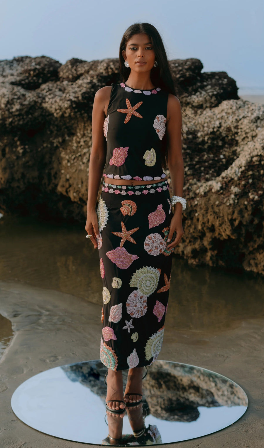 Shop Calliope Luxury Crystal White Maxi Party Dress - Oceanus Shop Calliope Luxury Crystal White Maxi Party Dress - Oceanus