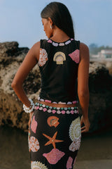 New York Skirt in Black - Oceanus Swimwear