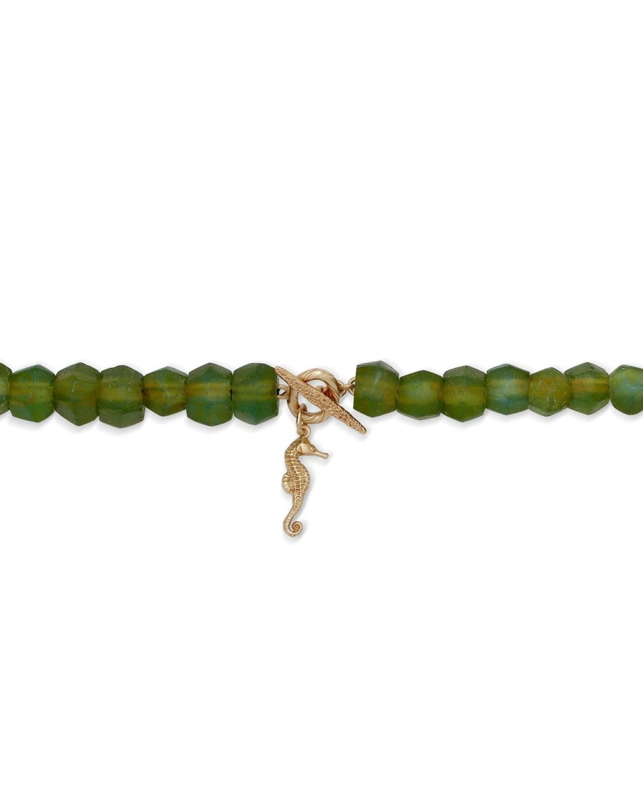 Meretrix Necklace in Green - Oceanus Swimwear