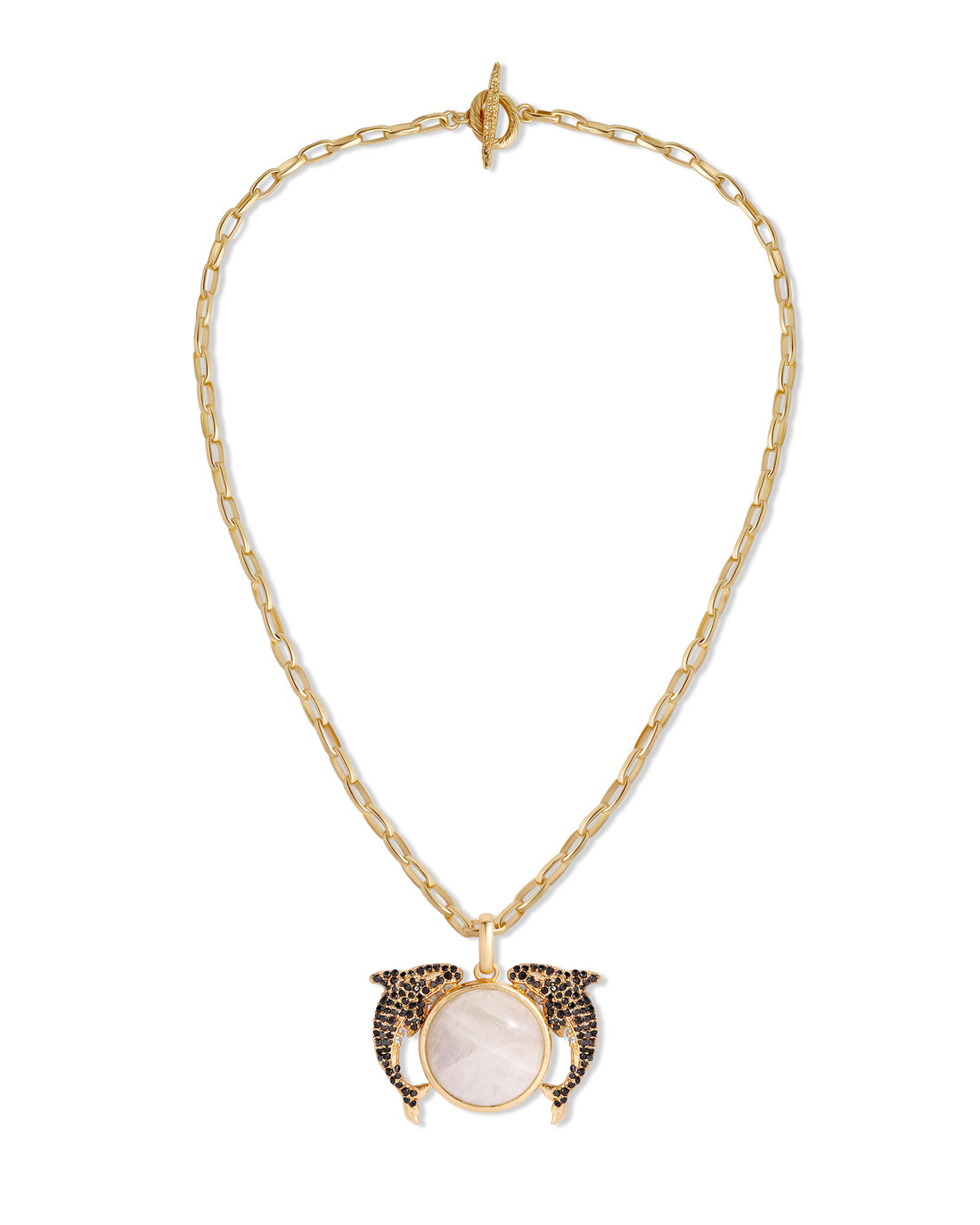 Dolphin Moon Chain Necklace