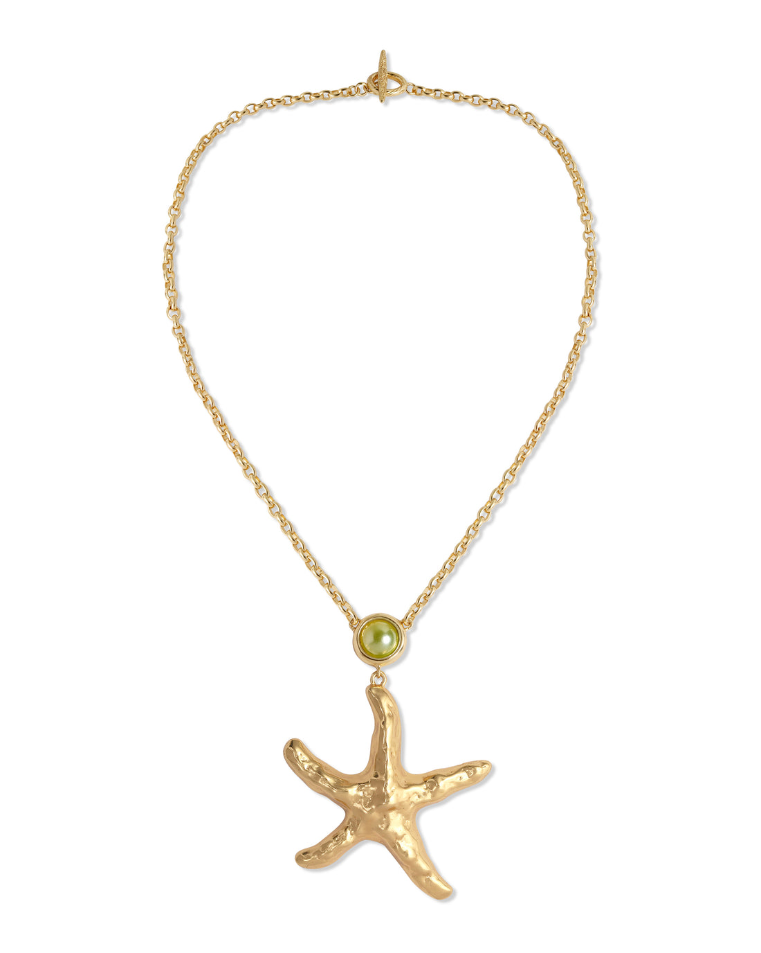 Pearl Drop Starfish Necklace