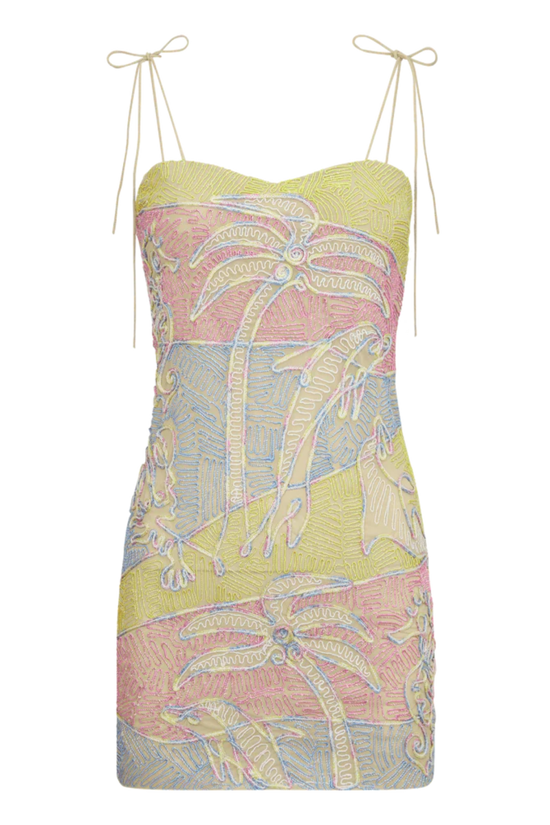 Elodie Luxury Halter Pastel Coloured Party Dress