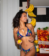 Mulata Hand - Beaded Bikini Bottom Navy Christina Milian - Oceanus Swimwear