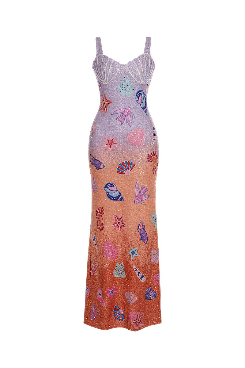 Oceanus x The Red نجمة Najma Maxi Dress