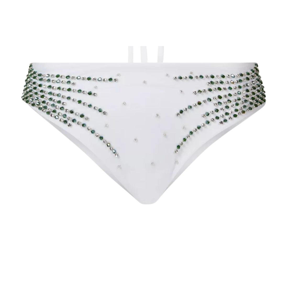 Ophelia Hand Embroidered Bikini Bottom White