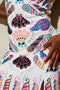 Oceanus x Zandra Rhodes Dream Shell Mini Dress White