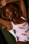Oceanus x Zandra Rhodes Nebula Beaded Swimsuit Pink