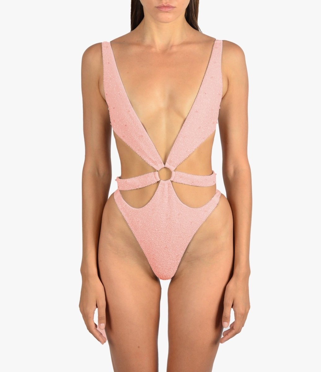 Carlotta Halterneck Premium Swimsuit - Pink