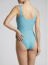 Pandora Luxe Hand Beaded Baby Blue Swimsuit