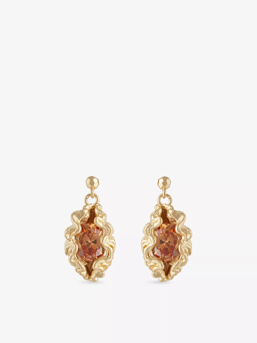 Panopea Red Earrings
