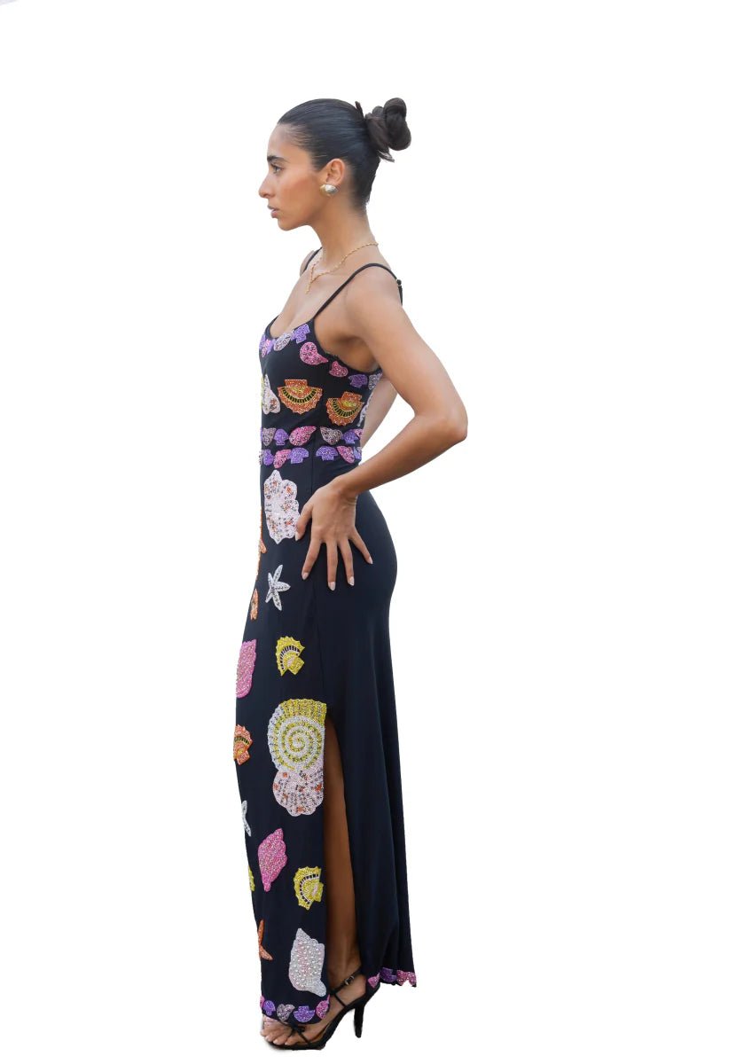 New York Strapped Dress - Black - Oceanus Swimwear
