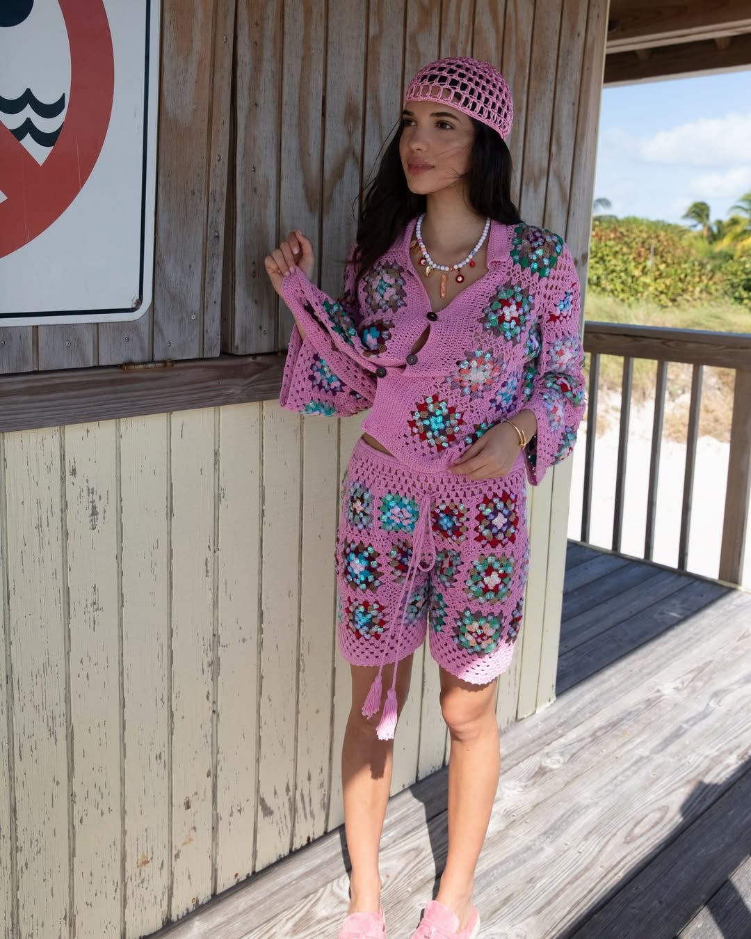 Maya Crochet Set Pink