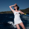 Posy White Beaded Mini Dress