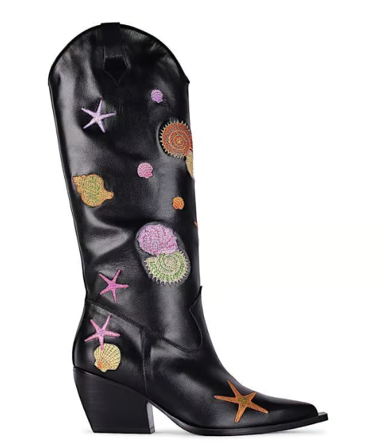 Oceanus x Terry De Havilland Black Boots