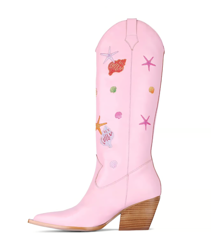 Oceanus x Terry De Havilland Pink Boots