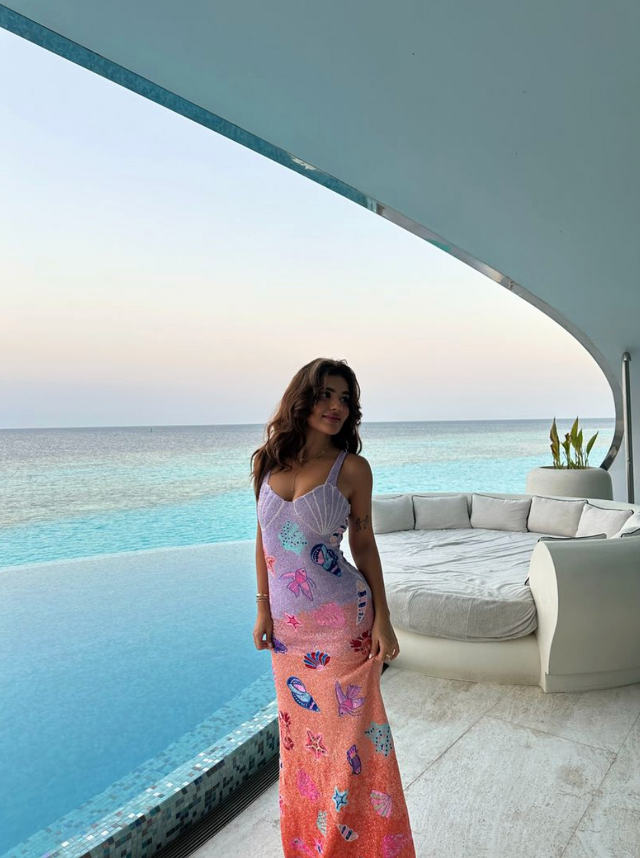 Oceanus x The Red نجمة Najma Maxi Dress