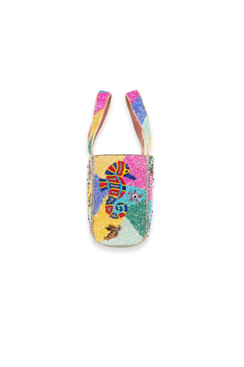 Coral Reef Hand Beaded Bag
