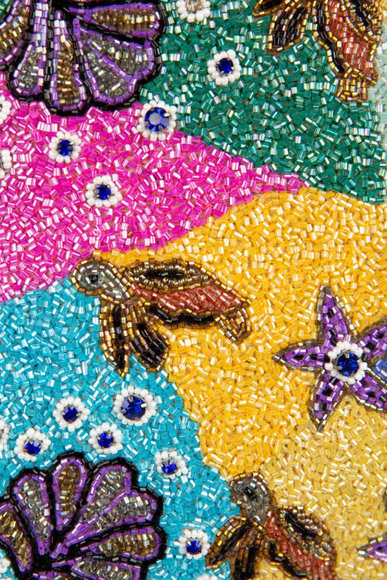 Coral Reef Hand Beaded Bag