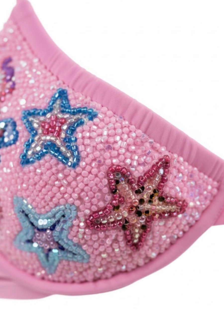 Oceanus x The Red Sea صوت Sout Underwire Bikini Bottom in Pink