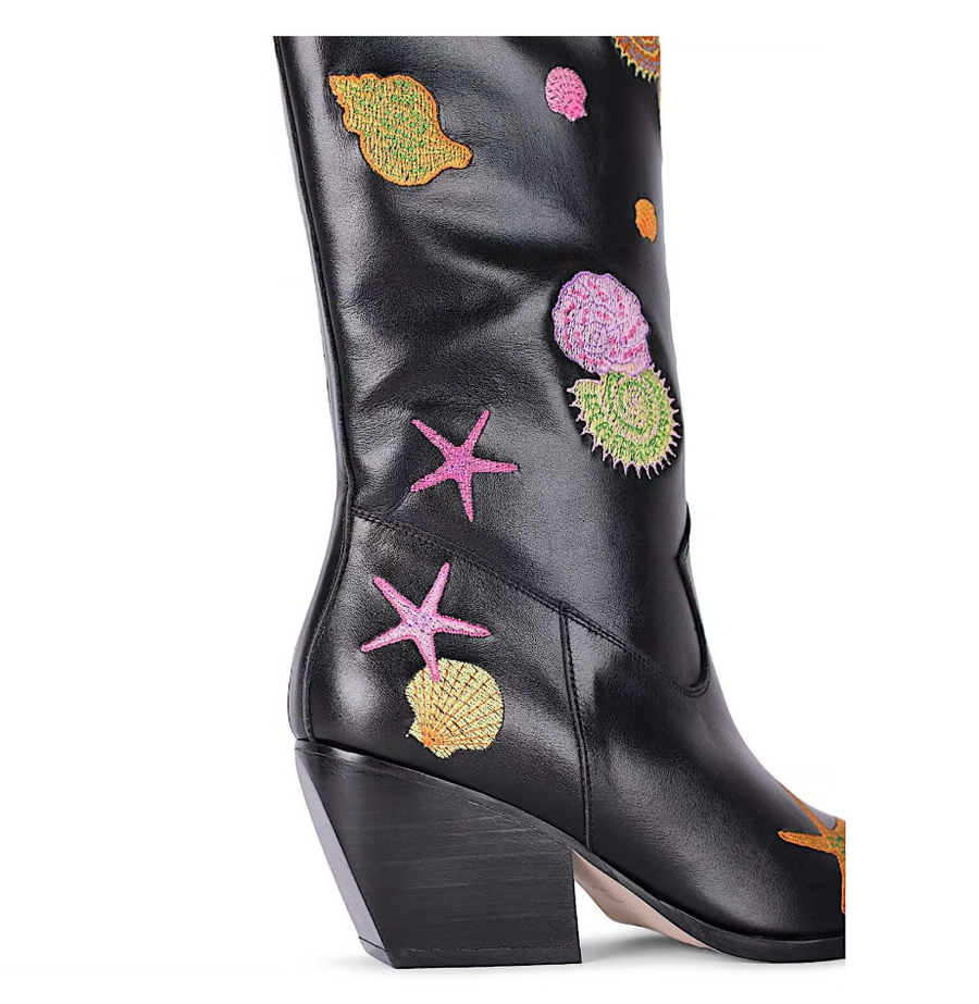 Oceanus x Terry De Havilland Black Boots