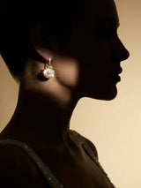 Sea Shell Pearl Earrings Multi Colour