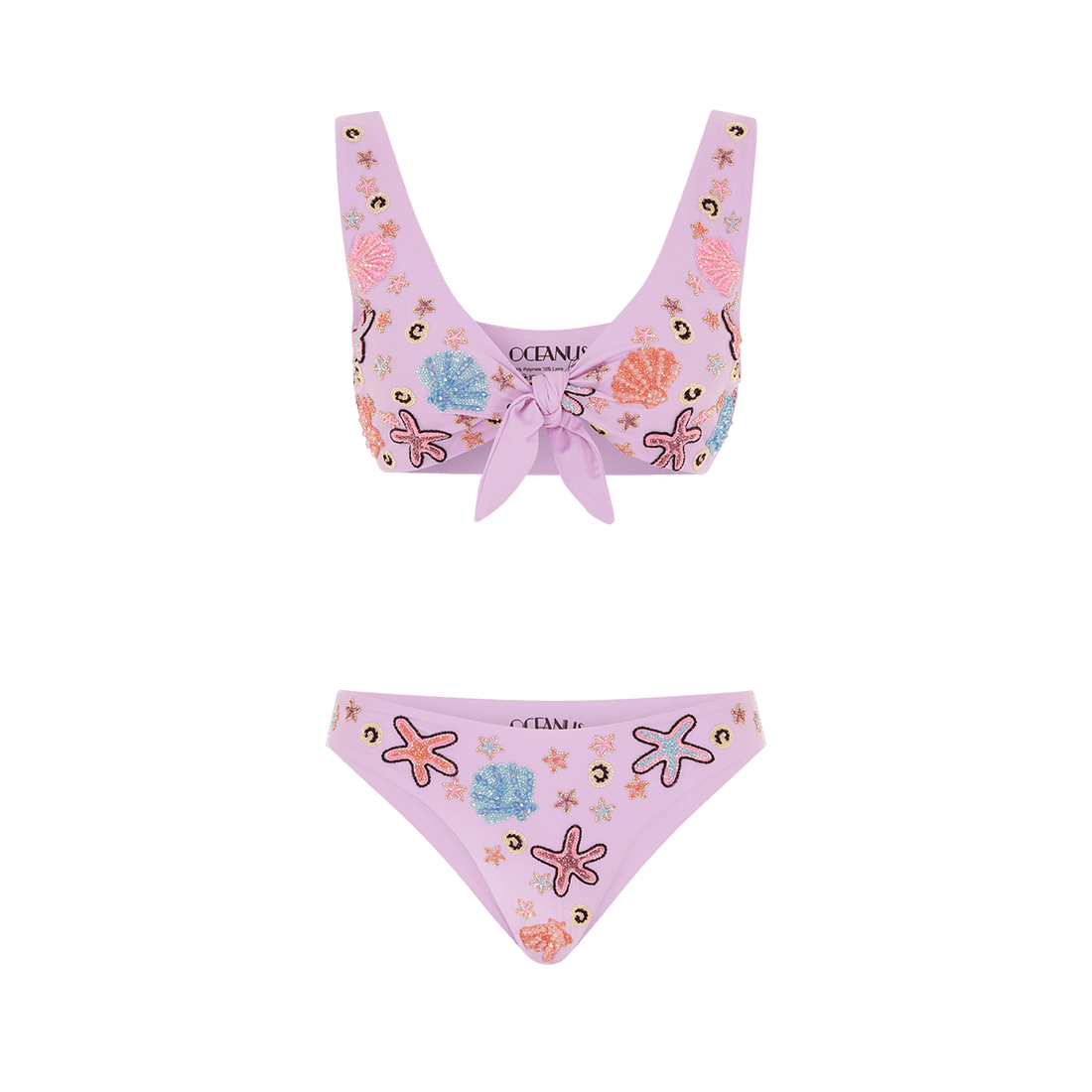 Orla Tie In The Middle Bikini Bottom Lilac