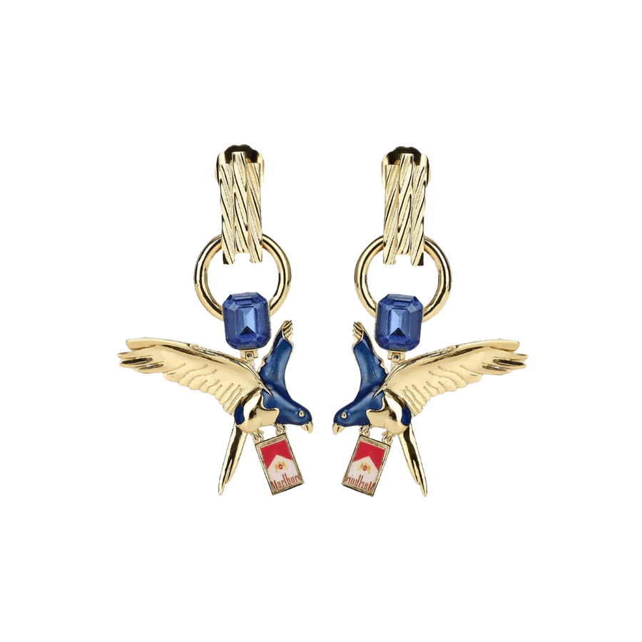 The Smoking Bird Earrings
