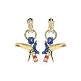 The Smoking Bird Earrings - Oceanus Swimwear