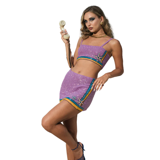 Monni Co-ord Purple - Oceanus Swimwear