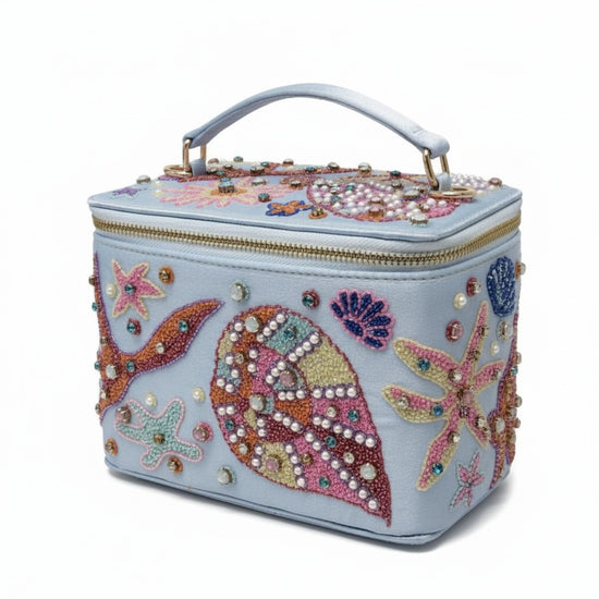 Selene Vanity Blue Makeup Bag